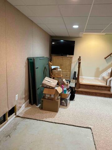 Restoring A Damp Basement In Severna Park, MD - Before Photo