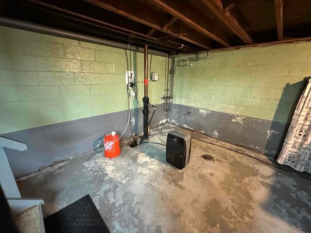 Basement Waterproofing in Old Bridge, NJ - Before Photo