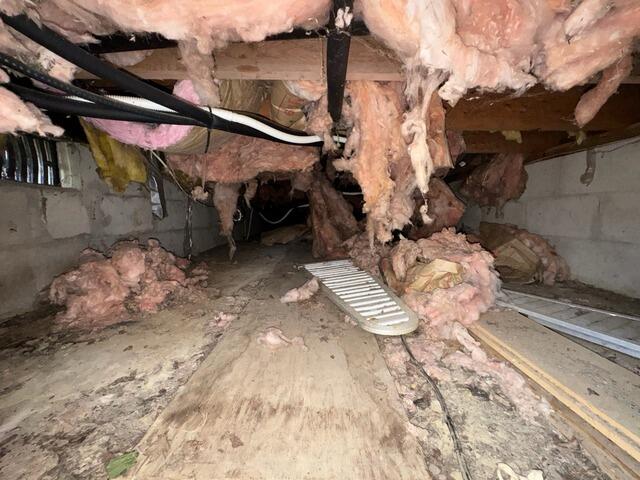 Crawl Space Encapsulation in Haddonfield, NJ - Before Photo