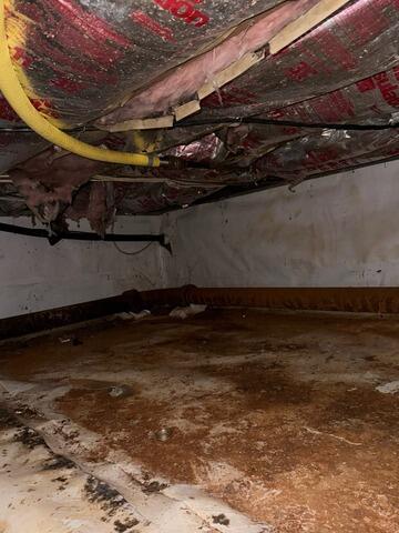 Crawl Space Moisture Solution In Little Silver, NJ - Before Photo