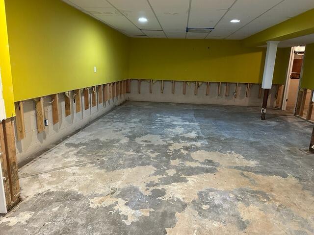 Basement Finishing Solution In Oceanport, NJ - Before Photo