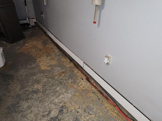 Resolving Basement Water Seepage In Point Pleasant Boro, NJ - Before Photo