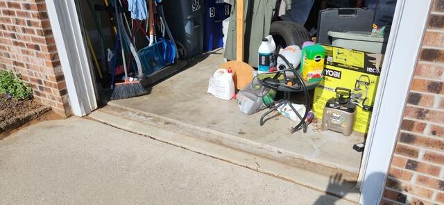 Eliminating Water Seepage In Westampton, NJ Garage - Before Photo