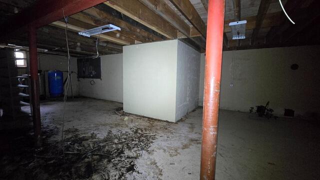 Basement Waterproofing Solution in Bloomsbury, NJ - Before Photo