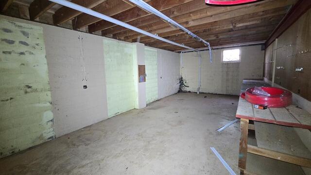 Waterproofing a Basement in Bloomsbury, NJ - Before Photo