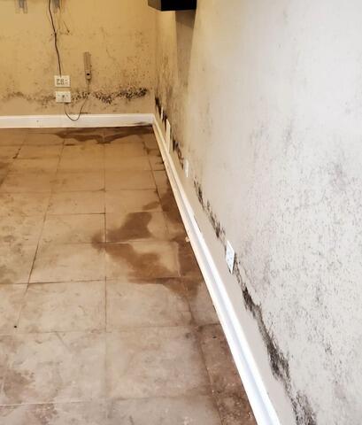 Resolving Water Seepage In Ocean, NJ Basement - Before Photo