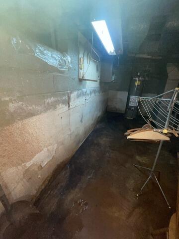 Addressing Water Seepage In New Milford, NJ Basement - Before Photo