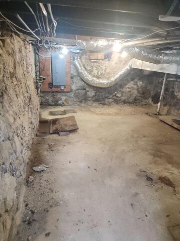 Basement Waterproofing Solution In Hampton, NJ - Before Photo