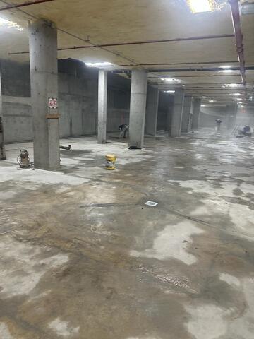 Waterproofing an Apartment Building Garage in Flushing, NY - Before Photo