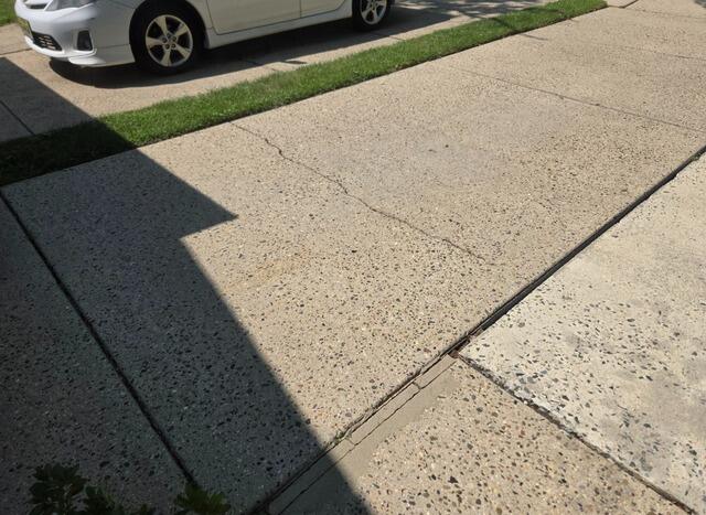Concrete Lifting and Leveling in Westhampton, NJ - Before Photo