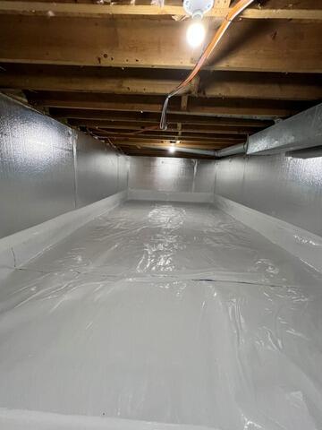 Eliminating Increased Moisture Levels In Ocean, NJ Crawl Space - After Photo