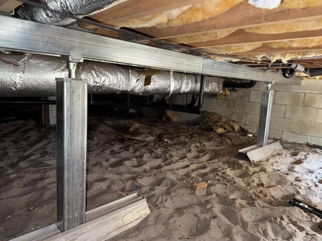 Foundation Settlement Solution In Toms River, NJ Crawl Space - After Photo