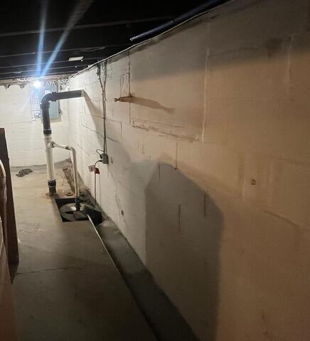 Basement Moisture Solution In Asbury Park, NJ - Before Photo