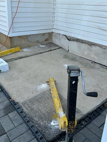 Concrete Lifting and Leveling in Ocean City, NJ - Before Photo