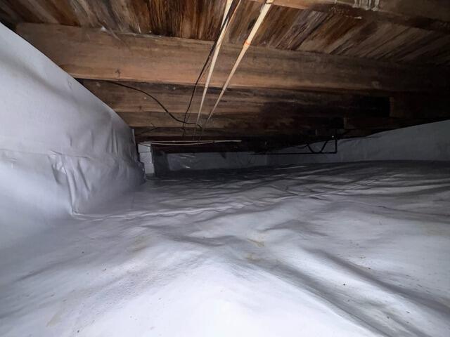 Crawl Space Vapor Barrier in Pennsville, NJ - After Photo