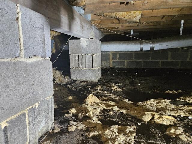 Transforming a Damp Crawl Space in Mount Laurel, NJ - Before Photo
