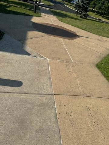 Fixing Concrete Settlement Around A Hillsborough, NJ Sidewalk - After Photo