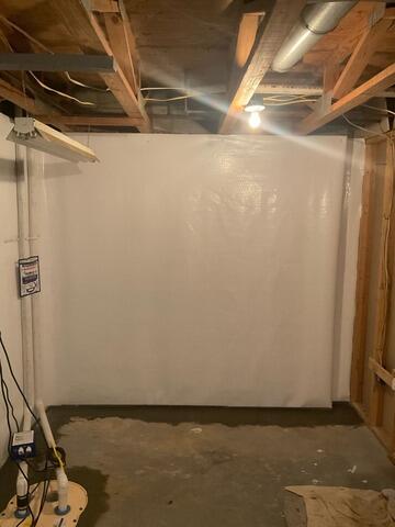 Eliminating Moisture Intrusion In Chester Springs, PA Basement - After Photo