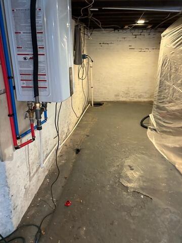 Waterproofing a Wet Basement in Roselle Park, NJ - Before Photo