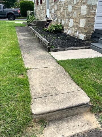 Concrete Repair in Huntington Valley, PA - Before Photo
