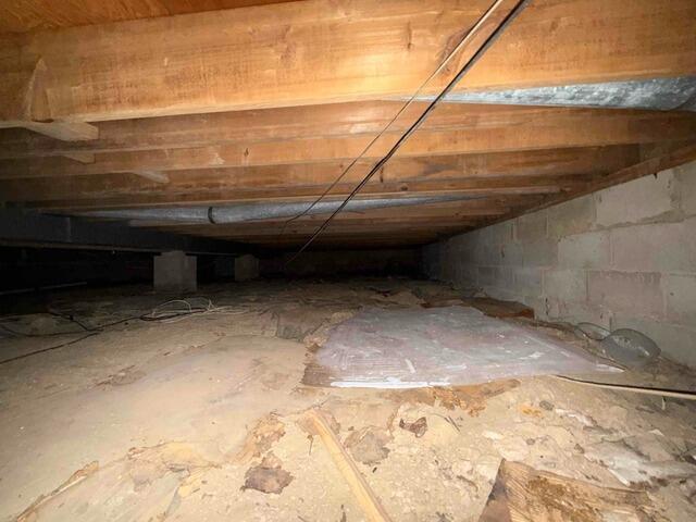 Crawl Space Encapsulation in Morganville, NJ - Before Photo