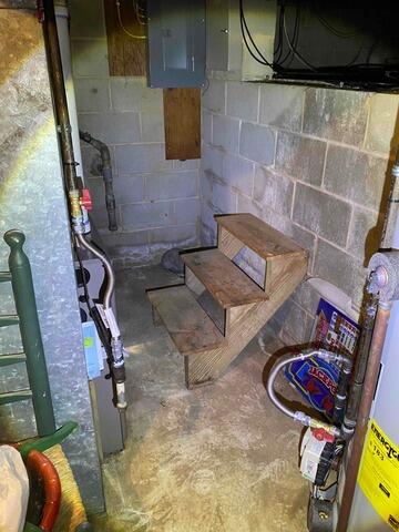 Wet Basement Solution In Vineland, NJ - Before Photo