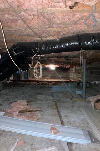 Crawl Space Encapsulation in Burlington, NJ - Before Photo