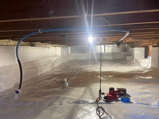 Encapsulating a Damp Crawl Space in Lake Hopatcong, NJ - After Photo