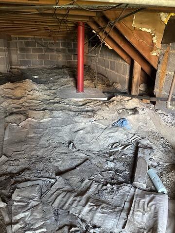 Crawl Space Encapsulation in Brigantine, NJ - Before Photo