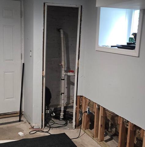 Basement Moisture Solution In Somerset, NJ - Before Photo