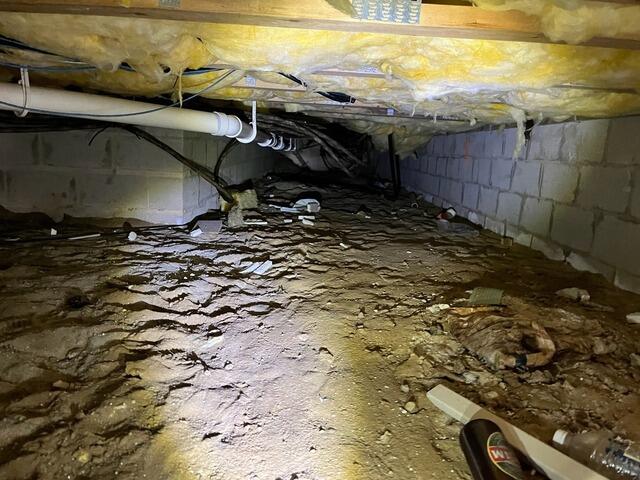 Eradicating Crawl Space Moisture In Wildwood, NJ - Before Photo