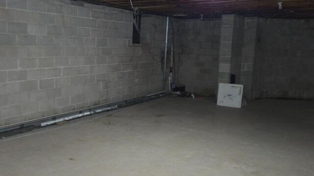 Waterproofing a Wet Basement in Bayville, NJ - Before Photo
