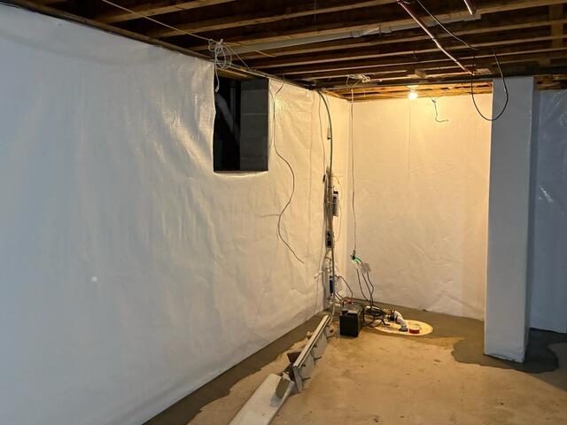 Waterproofing a Wet Basement in Bayville, NJ - After Photo