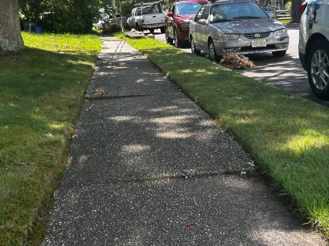 Fixing Sidewalk Settlement In Somers Point, NJ - Before Photo