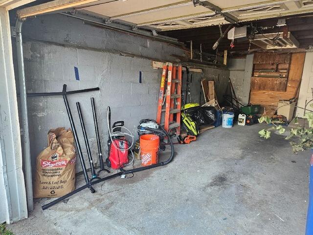 Bowing Garage Wall Repair In West Orange, NJ - Before Photo