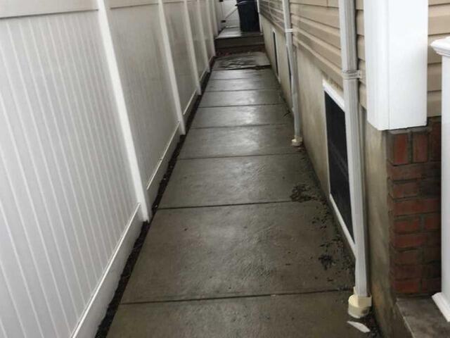 Concrete Lifting and Leveling in Clark, NJ - Before Photo
