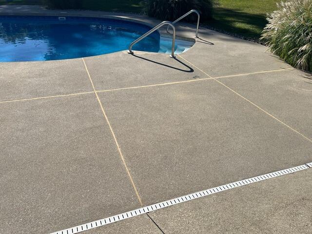 Concrete Pool Deck Repair In Succasunna, NJ - After Photo