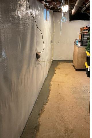 Basement Waterproofing in Idlewylde, MD - After Photo