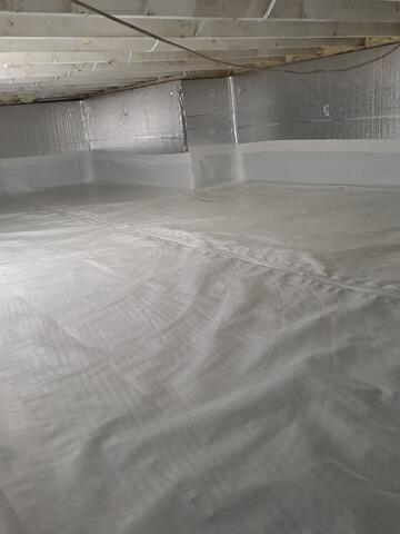 Encapsulating a Damp Crawl Space in Newtown, PA - After Photo