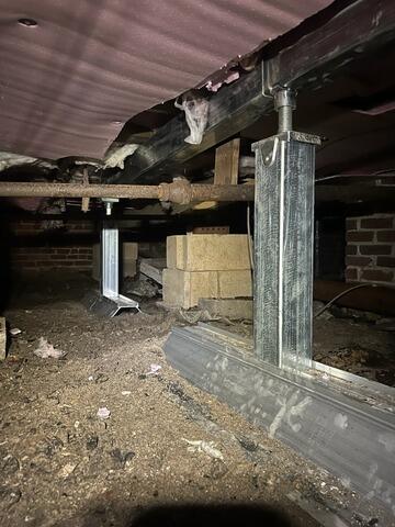Eliminating Foundation Settlement In Ventnor City, NJ Crawl Space - After Photo