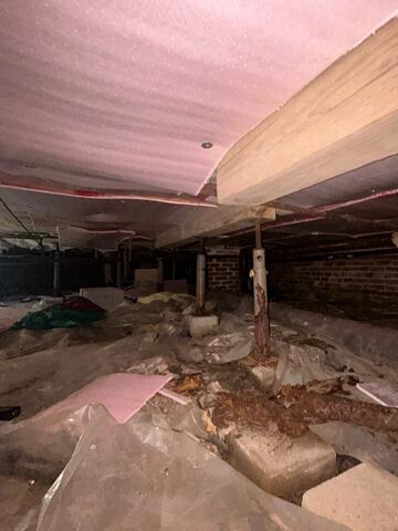 Crawl Space Repair in Ventnor City, NJ - Before Photo
