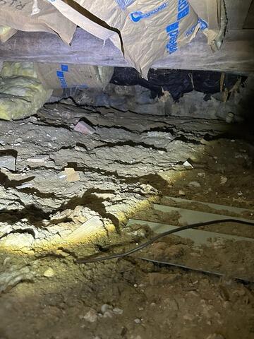 Waterproofing in Chesapeake City, MD - Before Photo