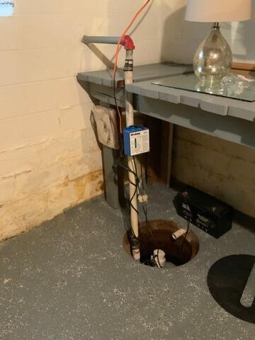 Ineffective Sump Pump Solution In Wilmington, DE - Before Photo