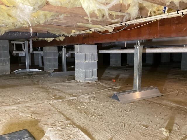 SmartJack Installation In Dover, DE Crawl Space - After Photo