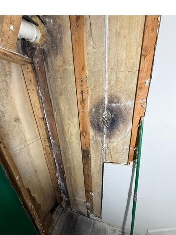 Sealing Cracking Basement Walls In New Castle, DE - Before Photo