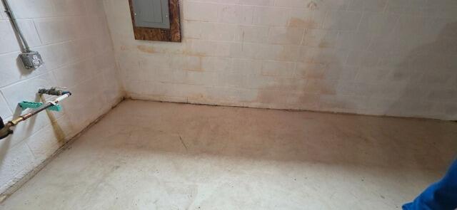 Tackling Drainage Issues In Bridgeton, NJ Basement - Before Photo