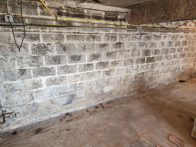 Basement Waterproofing in Lincoln Park, NJ - Before Photo