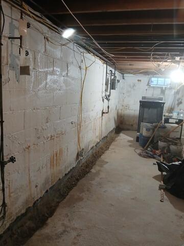 Basement Waterproofing Solution in South Plainfield, NJ - Before Photo