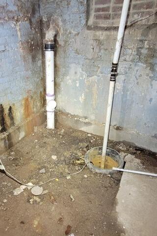 Basement Waterproofing in Perth Amboy, NJ - Before Photo