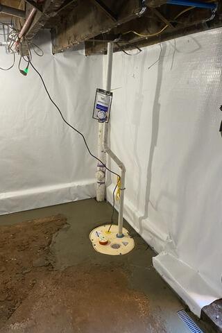 Basement Waterproofing in Perth Amboy, NJ - After Photo